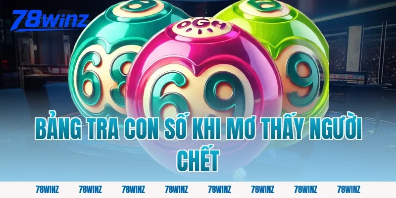 Bảng Tra Con Số Khi Mơ Thấy Người Chết