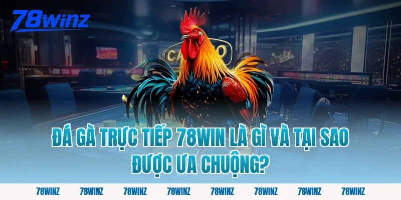 Đá Gà Trực Tiếp 78Win Là Gì Và Tại Sao Được Ưa Chuộng?
